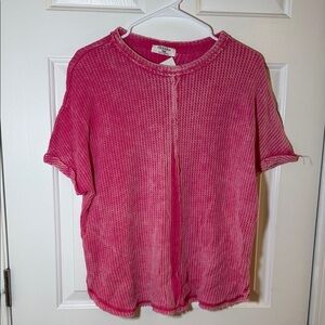 Pink Short Sleeve Top